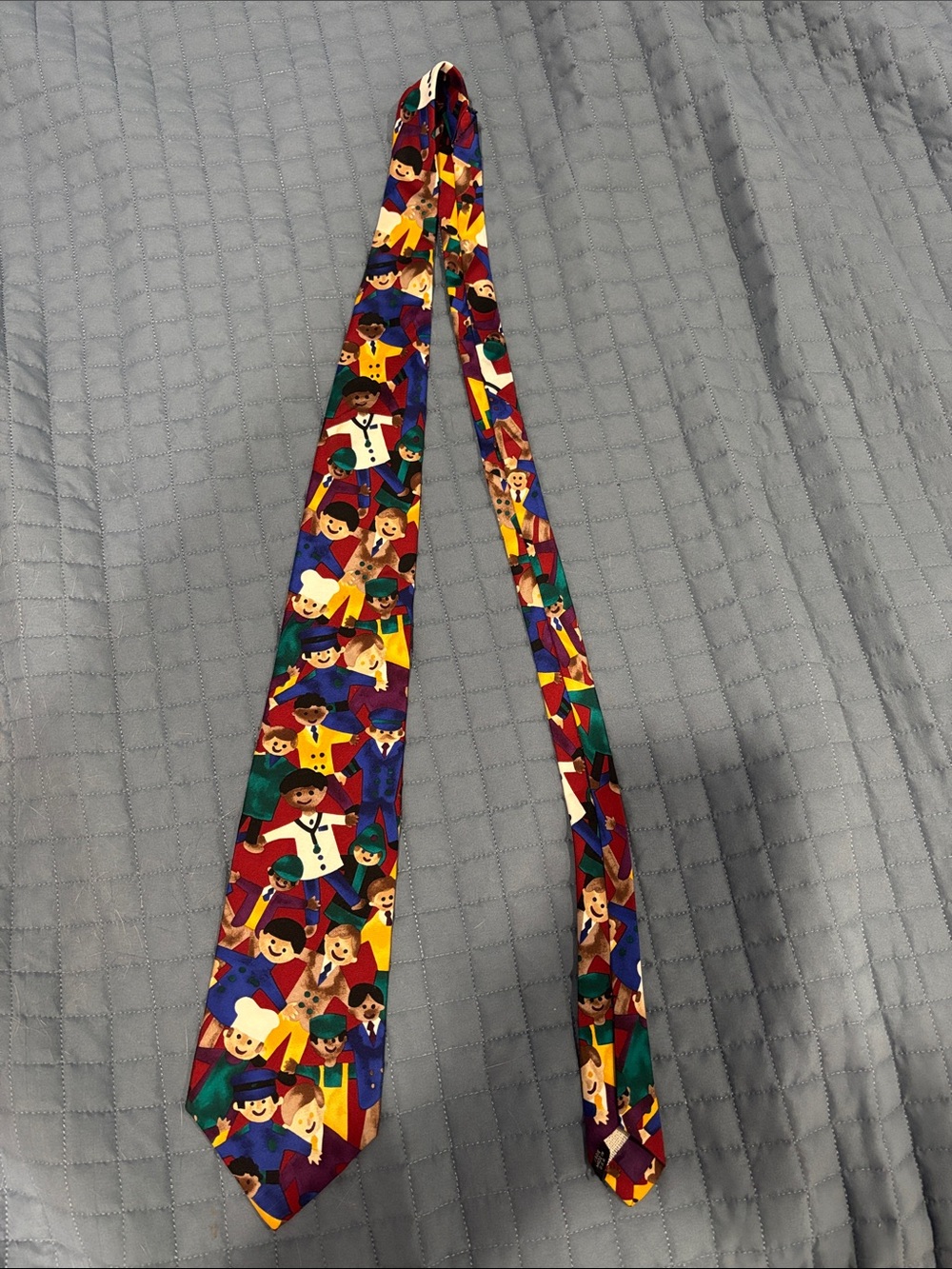 Save the Children Colorful Novelty People Pattern Tie